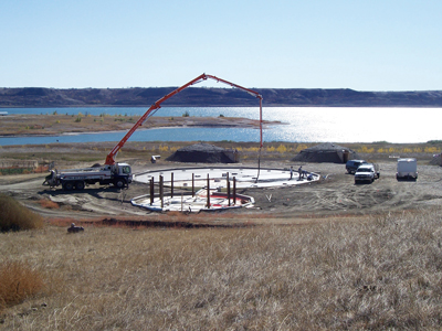 Traditional Native American Ways Meet  Modern Pumping Methods on Earth Lodge Project